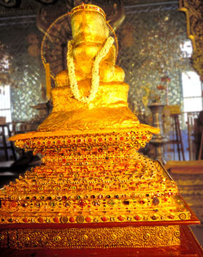 bouddha en or mogok